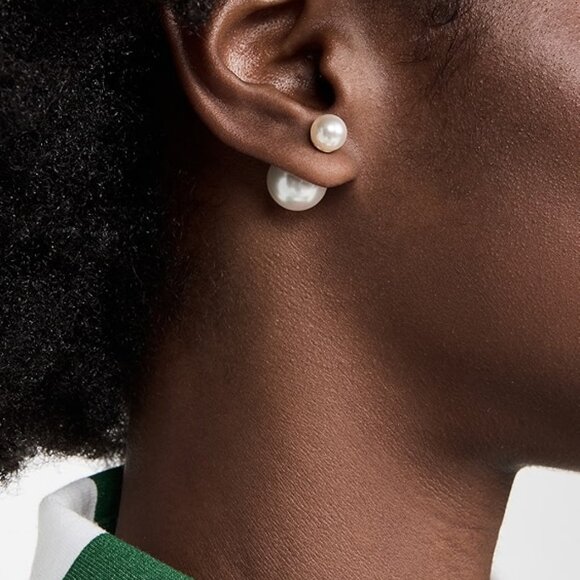 Anthropologie Jewelry - SILVER Anthro Shashi Fenmore Pearl Earrings